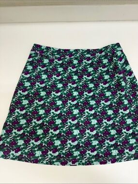 Peter Millar  A-Line Mini Skort in Teal and Purple